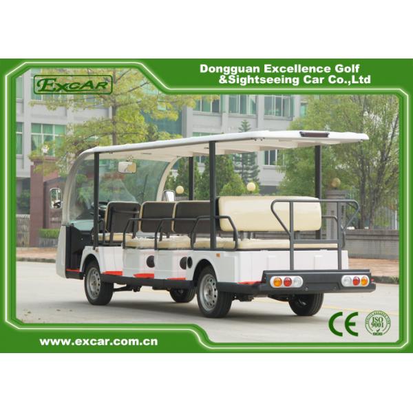 Quality 14 Person Electric Sightseeing Car 48V Trojan Battery Electric Shuttle Car for sale