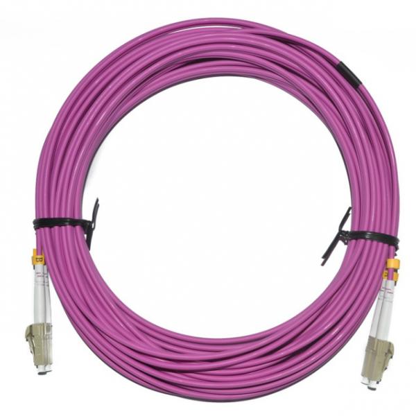 Quality PVC Material Fiber Optic Patch Cord 10 Meter Length LC DX MM 2.0 Diameter For for sale