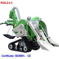 China Mini walking rice combine harvester paddy harvester for rice and wheat for sale