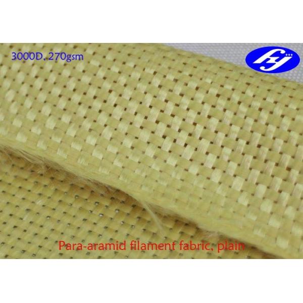 Quality Plain Kevlar Aramid Fiber Fabric 3000D 270GSM For Structure Reinforcement for sale