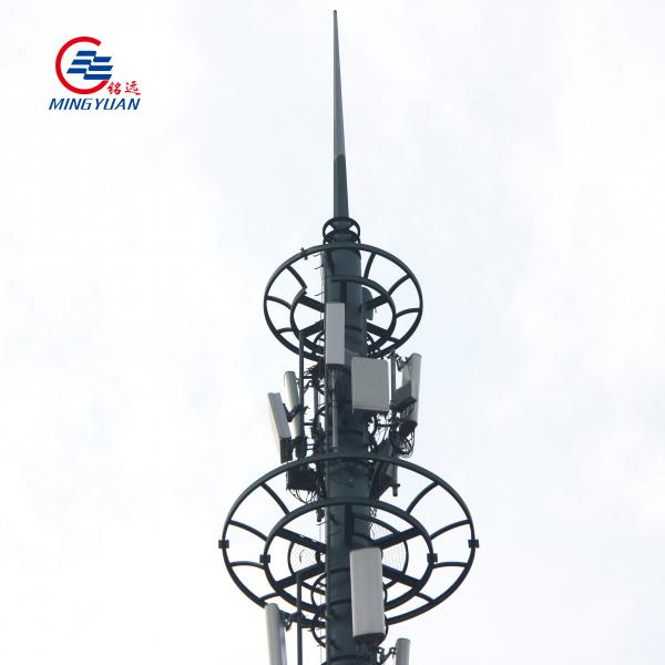 Quality 5g Gsm Wifi Tower Antenna Steel Telecommunications Monopole for sale