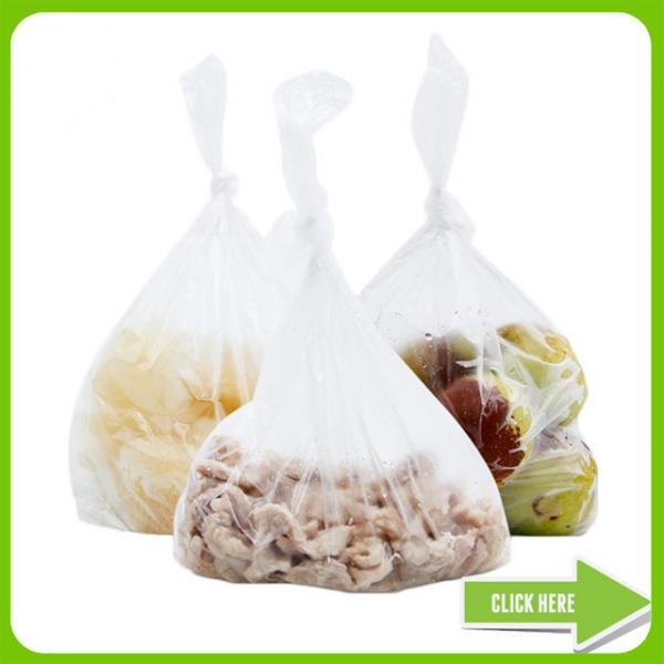 Quality Flat Polyethylene Industrial Strength Plastic Bags Clear Clour For Food Storage for sale
