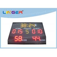 Quality Handle Remote and Simple Function Led Electronic Scoreboard For Wrestling Sport for sale