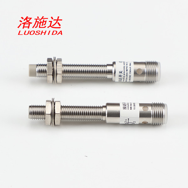 Quality 70mm M8 Cylindrical Sensor Proximity Inductive Switch With M12 4 Pin Plug Connector for sale