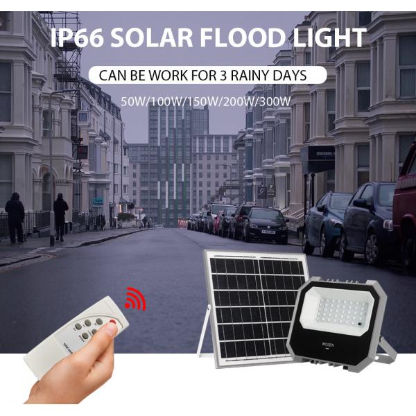 Quality 1500W Road LED Solar Flood Lights With Motion Sensor Aluminum for sale