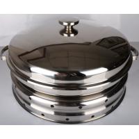 China Hydraulic Round Stainless Steel Cookware / Rotating Roll Top Chafing Dish factory