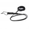 China 10ft 7mm Surfboard Leash String Long Board Leash Black Color Sturdy Design factory