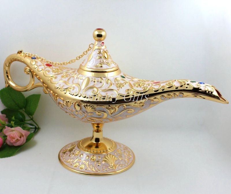 China Shinny Gifts Brass Arabian Style Magic Lamp, Aladdin Lamp, Arabian Lamp factory