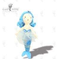 China 40cm Children Mascot Stuffed Toys Mermaid Stuffed Animal Sea Blue Hair factory