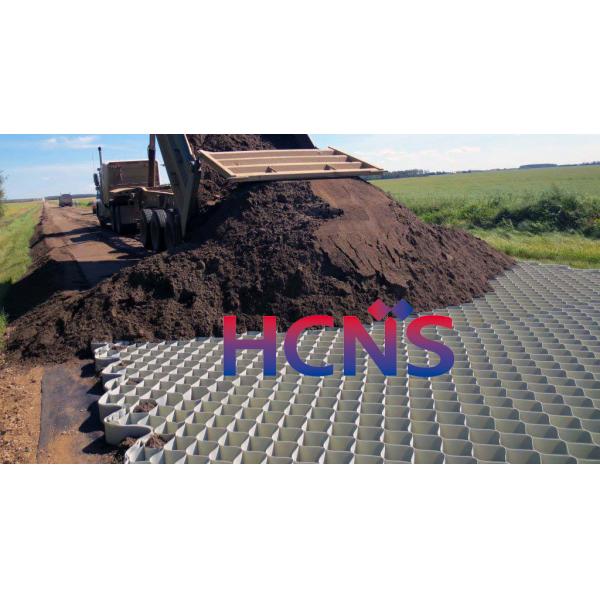Quality Road Stabilization HDPE Geo Cell Mat Geocellular Confinement Systems ODM for sale