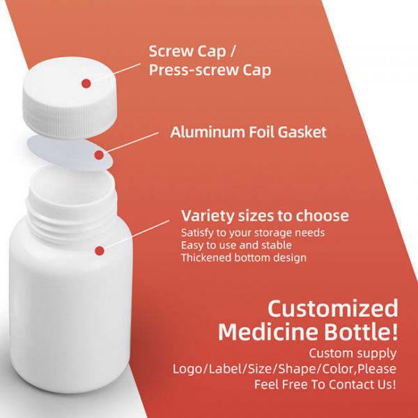 Quality Screw Cap Plastic Custom Pill Bottle 60ml for sale