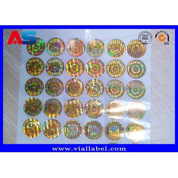 Quality Anti - Fake Security Hologram Stickers For 10ml Vial Label Boxes for sale