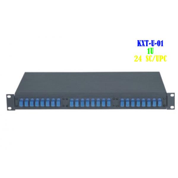 Quality Optic Cable 24 Port Patch Panel Rack Mount Network Computer Room Support for sale