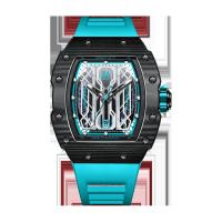 China Men'S Fashion Casual Silicone Wrist Watch Sapphire Glass Automatic Mechanical Watch factory
