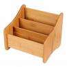 China Small Bamboo Office Supplies Wood Desk Organizer Storage Holder For Pen factory