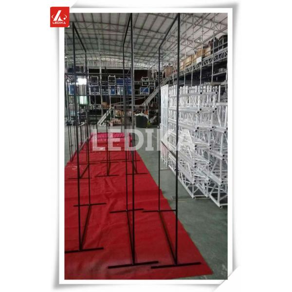 Quality Coal Black Photography Exhibition Aluminum Square Truss For Indoor Events for sale