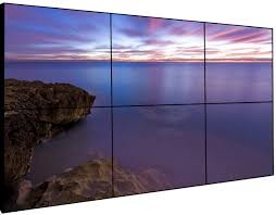 Quality Super Narrow Bezel LCD Video Wall LG Panel With 500 Nits High Brightness for sale