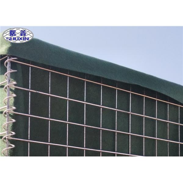 Quality Earth Filled Defensive Bastion Wall / Military Welded Mesh Gabion Bastion for sale