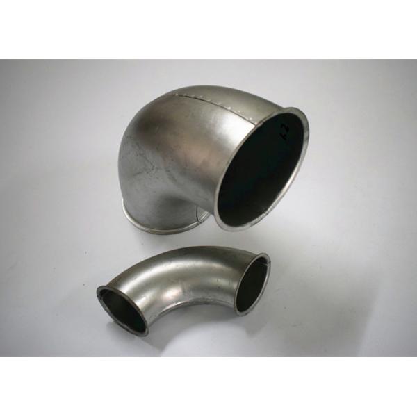 Quality HVAC Galvanized Steel Duct Fitting 100mm Ducting 90 Degree Bend for sale