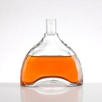China Customize Sealing Type English Alphabet Shaped Vodka Glass Bottles in Unique Design factory