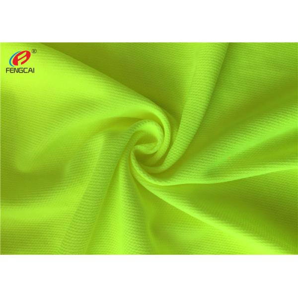 Quality Polyester Cotton Fluorescent Material Fabric Weft Knit  For Traffic Police Uniform for sale
