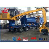 China Large Capacity Trailer mounted Scrap Baler Logger For Light Metal Scrap factory