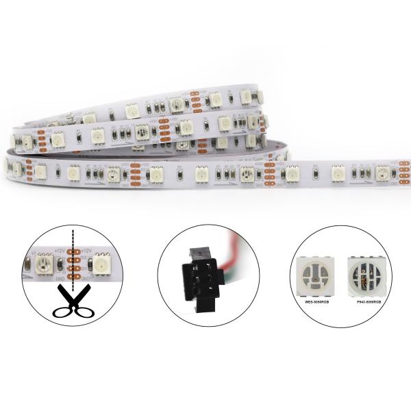 Quality WS2813 Programmable Led Light Strips DC12v Digital Strip Light IP67 for sale