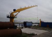 China Mini Marine Stiff Boom Crane Hydraulic Type Custom Color For Lifting Cargoes factory