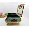 China Shinny Gifts Small Ring Jewelry Box Glass Cover Ring Storage Box Stud Earring Box factory