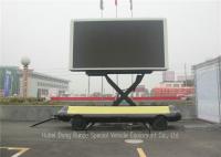 China Mobile Led Display Trailer With Lifting System , High Defination LED Advertising Trailer factory