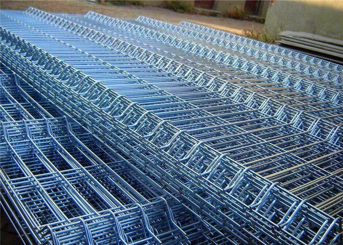 China 1.8m high Galvanized PVC Coated Iron Welded Wire Mesh Fence Panel For Security for sale
