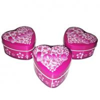 China Decorative Heart Shaped Tin Gift Box Holiday Promotion Gift Metal Tin Packaging for sale