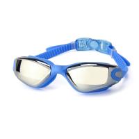 China Professional Men Women Silicone Waterproof Swimming Goggles Anti Fog Sports Swimming Glasses factory