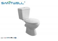 China Two Piece Toilets Classic Back to Wall Close Coupled Toilet White 665*375*725 mm factory