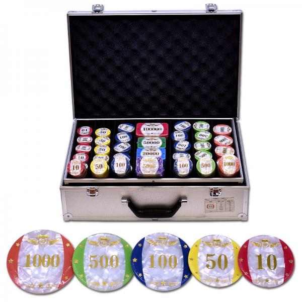 Quality ODM 760pcs Ceramic Casino Chips Acrylic Poker Club Chips Container for sale