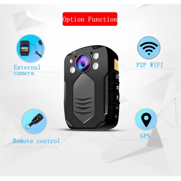 Quality IP65 Body Worn Camera With Video Output HDMI And AV Jack / Hidden LED White Light Police Camera for sale