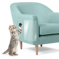 China Custom Pvc Cat Scratching Guard Pet Furniture Protector On Sofa 2 Pack factory