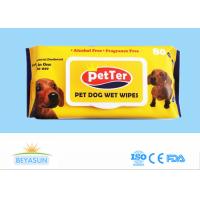 China Antibacterial Pet Disposable Wet Wipes For Dogs / Cat Animals , Eco Friendly factory