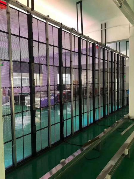 Indoor Glass 1000MMx500MM P3.91 Transparent LED Wall 3