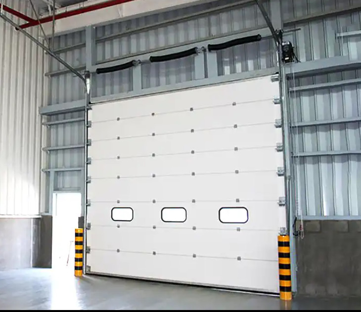 China 50mm-80mm Thickness Insulated Sectional Overhead Door for Warehouse and Commercial wholesale cheap prices garage door factory