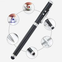 China 0.5mm Writing Width Gel Pen 4 in 1 Multi Laser Pointer LED Torch Light for Educators factory