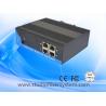 China Din Rail 4Port 10/100/1000Base-TX+1 Port 10/100/1000 Base-FX industrial fiber media converter/ethernet switch factory