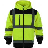 China Breathable Reflective Jacket 3xl 4xl Running Cycling Light Road Work Unisex Hi Vis Strips Uniforms factory