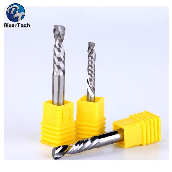 Quality 1 Flute Acrylic Wood MDF Cutter CNC Tools Single Carbide End Mill for sale