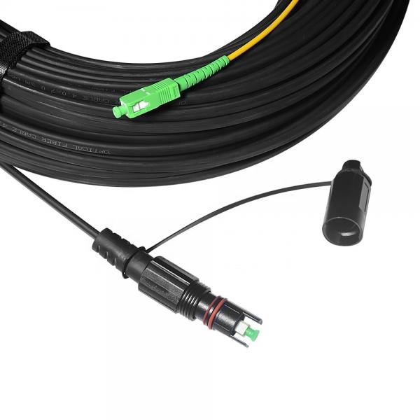 Quality Pre Connectorized Optitap Drop Cable Hardened Singlemode 50FT 100FT Length for sale