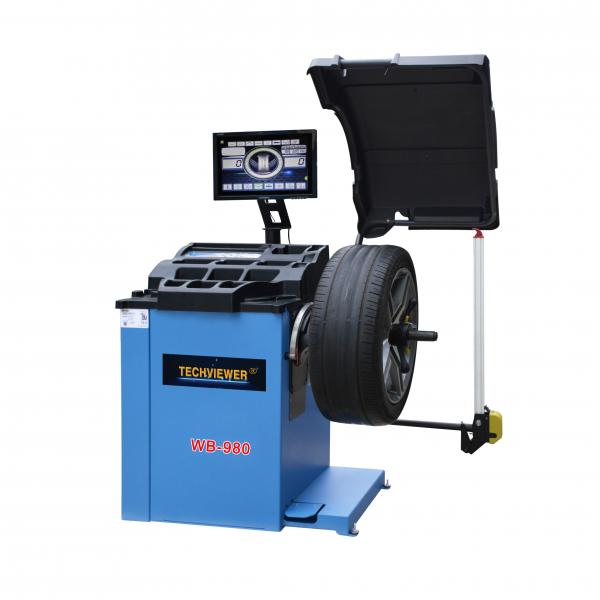 Quality 40mm Lead Screw LCD tire Wheel Balancing Machine With Tool Box for sale