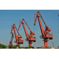 China 5.0 To 60 Ton Screw Lever Luffing Boom Tower Crane For Port Terminal for sale