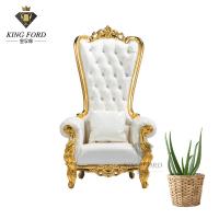 China OEM ODM King Sofa Chair Wood PU Leather Fabric King Throne Chair factory