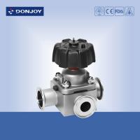 China 316L SS 1.5inch 3 way Clamp Sanitary Diaphragm Valve for phamacy hygienic process factory