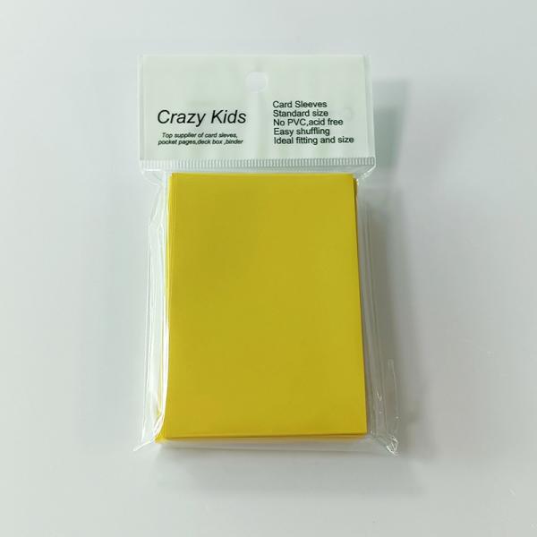 Quality 62x89mm Trading Color Card Sleeves Polypropylene Back Matte Textured for sale